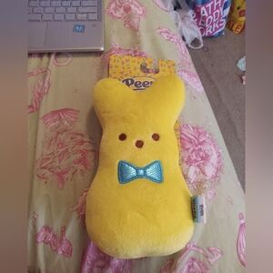 NWT Easter Yellow Bunny Peeps Dog Toy